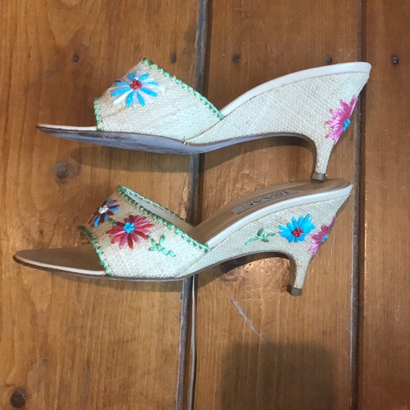 ISAAC Tavia Straw/ nude sandals - Picture 3 of 6